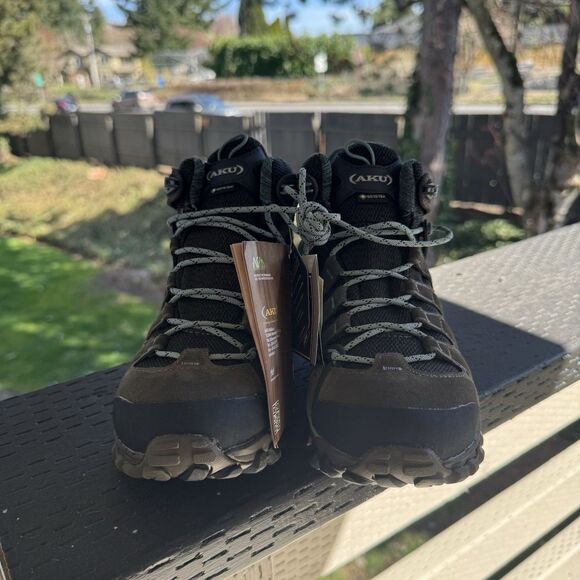 AKU 714 Alterra Lite Mid GTX W3 Men’s 5 Women’s 7 13623e22 Brown Blue Boots New‎ - Picture 2 of 11